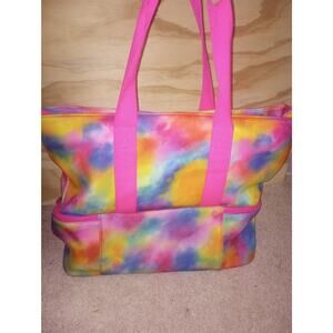 Tie Dye Beach Cooler Bag Rainbow